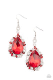 Paparazzi "Royal Recognition" Red Earrings Paparazzi Jewelry