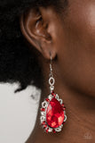 Paparazzi "Royal Recognition" Red Earrings Paparazzi Jewelry