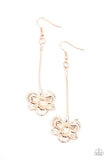 Paparazzi "Opulently Orchid" Rose Gold Earrings Paparazzi Jewelry