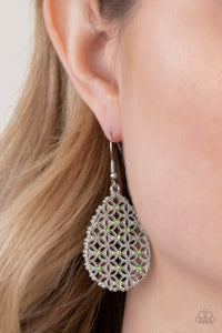 Paparazzi "Glorious Gardens" Green Earrings Paparazzi Jewelry