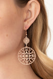 Paparazzi "Mandala Eden" Rose Gold Earrings Paparazzi Jewelry