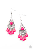 Paparazzi "Fruity Tropics" Pink Earrings Paparazzi Jewelry