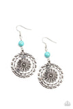 Paparazzi "Flowering Frontiers" Blue Earrings Paparazzi Jewelry