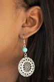 Paparazzi "Flowering Frontiers" Blue Earrings Paparazzi Jewelry