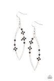 Paparazzi "Flowery Finesse" Black Earrings Paparazzi Jewelry