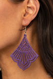 Paparazzi "Eastern Escape" Purple Earrings Paparazzi Jewelry