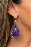 Paparazzi "Western Fantasy" Purple Earrings Paparazzi Jewelry
