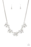 Paparazzi "Heiress Of Them All" EXCLUSIVE White Necklace & Earring Set Paparazzi Jewelry