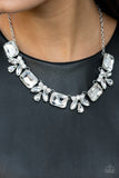 Paparazzi "Long Live Sparkle" EXCLUSIVE White Necklace & Earring Set Paparazzi Jewelry