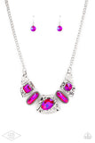 Paparazzi "Futuristic Fashionista" Pink Necklace & Earring Set Paparazzi Jewelry