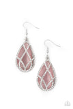 Paparazzi "Crawling With Couture" Pink Earrings Paparazzi Jewelry
