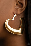 Paparazzi "Heart-Racing Radiance" Gold Post Earrings Paparazzi Jewelry