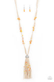 Paparazzi "Summery Sensations" Orange Necklace & Earring Set Paparazzi Jewelry