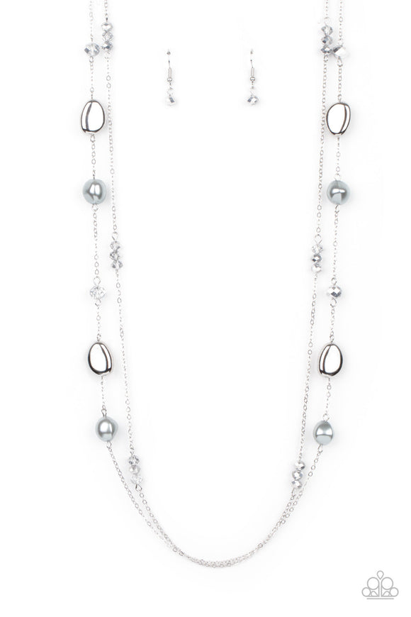 Knotted Knockout Silver Necklace | Paparazzi Accessories | $5.00