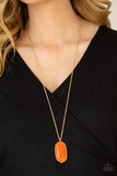 Paparazzi "Elemental Elegance" Orange Necklace & Earring Set Paparazzi Jewelry