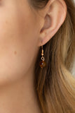 Paparazzi "Elemental Elegance" Brown Necklace & Earring Set Paparazzi Jewelry