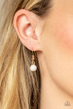 Paparazzi "Elemental Elegance" White Necklace & Earring Set Paparazzi Jewelry