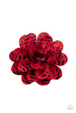 Paparazzi "Patterned Paradise" Red Hair Clip Paparazzi Jewelry