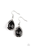 Paparazzi "Drop-Dead Duchess" Black Earrings Paparazzi Jewelry