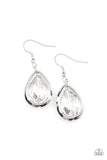 Paparazzi "Drop-Dead Duchess" White Earrings Paparazzi Jewelry