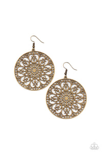 Paparazzi "Make A Mandala Out Of You" Brass Earrings Paparazzi Jewelry