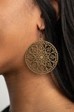 Paparazzi "Make A Mandala Out Of You" Brass Earrings Paparazzi Jewelry