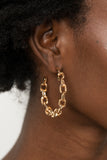 Paparazzi "Stronger Together" Gold Earrings Paparazzi Jewelry