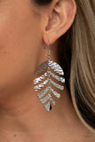 Paparazzi "Palm Lagoon" Silver Earrings Paparazzi Jewelry