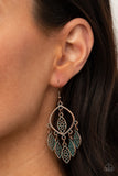 Paparazzi "Artisan Garden" Copper Earrings Paparazzi Jewelry