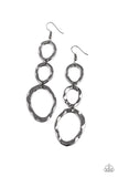 Paparazzi "So OVAL It!" Black Earrings Paparazzi Jewelry