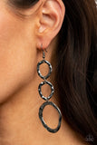 Paparazzi "So OVAL It!" Black Earrings Paparazzi Jewelry