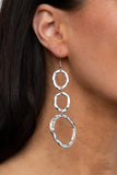Paparazzi "So OVAL It!" Silver Earrings Paparazzi Jewelry
