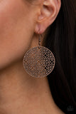 Paparazzi "Metallic Mosaic" Copper Earrings Paparazzi Jewelry