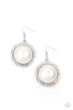 Paparazzi "Esteemed Elegance" White Earrings Paparazzi Jewelry
