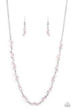 Paparazzi "Incredibly Iridescent" Pink Necklace & Earring Set Paparazzi Jewelry