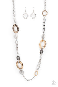 Paparazzi "Mechanically Metro" Multi Necklace & Earring Set Paparazzi Jewelry