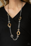 Paparazzi "Mechanically Metro" Multi Necklace & Earring Set Paparazzi Jewelry