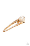 Paparazzi "Expert In Elegance" Gold Hair Clip Paparazzi Jewelry