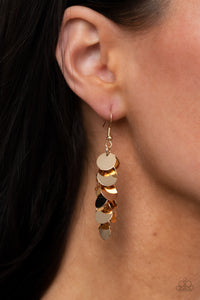 Paparazzi "Hear Me Shimmer" Gold Earrings Paparazzi Jewelry