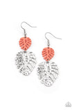 Paparazzi "Palm Tree Cabana" Orange Earrings Paparazzi Jewelry