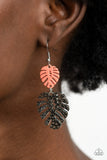 Paparazzi "Palm Tree Cabana" Orange Earrings Paparazzi Jewelry