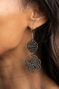 Paparazzi "Mandala Mecca" Blue Earrings Paparazzi Jewelry