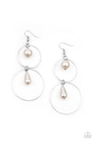 Paparazzi "Cultured In Couture" White Earrings Paparazzi Jewelry