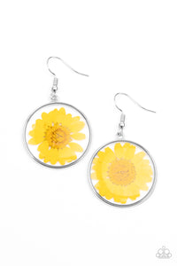 Paparazzi "Forever Florals" Yellow Earrings Paparazzi Jewelry
