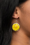 Paparazzi "Forever Florals" Yellow Earrings Paparazzi Jewelry