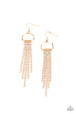 Paparazzi "Tapered Twinkle" Gold Earrings Paparazzi Jewelry