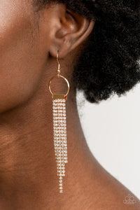 Paparazzi "Tapered Twinkle" Gold Earrings Paparazzi Jewelry