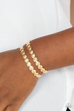 Paparazzi "On The Spot Shimmer" Gold Bracelet Paparazzi Jewelry