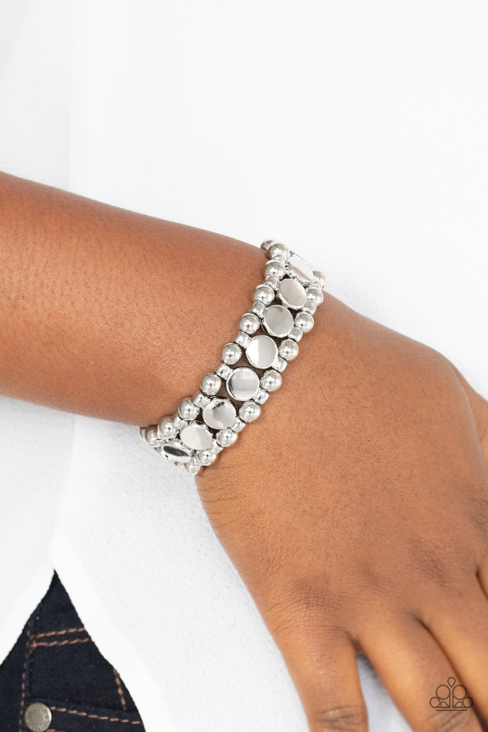 Paparazzi Bracelet ~ Tiebreaker - Silver – Paparazzi Jewelry, Online Store