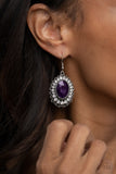 Paparazzi "Glacial Gardens" Purple Earrings Paparazzi Jewelry